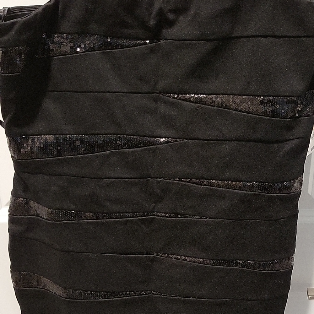 INC International Concepts Elegant Black Mini Dress - Picture 4 of 5
